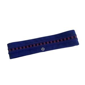 Lululemon Athletic Workout Fly Away Tamer Headband Purple and Pink Activewear